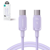 Joyroom S-CC100A14 USB-C - USB-C kábel 100W 480Mb/s 1.2m - lila - 0. kép