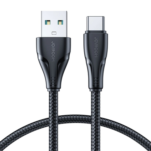 Joyroom USB - USB C 3A Surpass Series kábel gyors töltéshez és adatátvitelhez 1.2 m fekete (S-UC027A11)