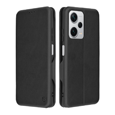 Techsuit - Biztonságos Tok Pénztárcával - Xiaomi Redmi Note 12 Pro+ - Fekete. tok