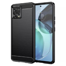  Motorola Moto G72 - Techsuit - Szénszálas Szilikon Tok - Fekete tok