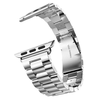 Apple Watch szíj - Techsuit (W036) - kompatibilis a következő modellekkel: 1/2/3/4/5/6/7/8/9/10/SE/SE 2/Ultra/Ultra 2 (42/44/45/46/49 mm) - Ezüst - 0. kép