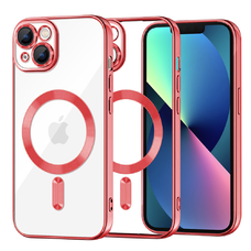 iPhone 13 Techsuit - Luxus Kristály MagSafe - Piros tok