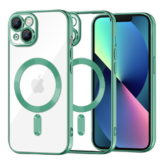 iPhone 13 - Techsuit - Luxus Crystal MagSafe - Világoszöld. tok