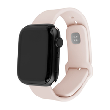  Rögzített - Szilikon Sportos Szíj Készlet 32mm - Apple Watch 1/2/3/4/5/6/7/8/9/10/SE/SE 2 (38/40/41/42mm) - Rózsaszín