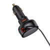 CHG Baseus Enjoyment Pro autós gyorstöltő 55W, USB Type-A + iPhone automata behúzós kábel, fekete - 2. kép