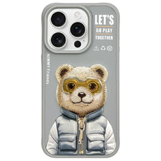 NIMMY tok COOL&CUTE 2.0 Bear for IPHONE 15 Pro Max szürke