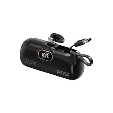 Forever mini power bank MTB-100 22.5W 5000 mAh Lightning fekete