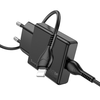 HOCO vékony fali töltő Type C + kábel Type C - Lightning PD QC 30W N37 fekete - 4. kép