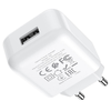 HOCO utazó töltő USB A + kábel USB A-ról Type C-re 2.1A N2 fehér - 2. kép