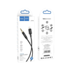 Kábel AUX Jack 3,5 mm - Lightning Hoco 1 m fekete - 2. kép
