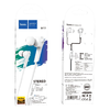 HOCO vezetékes fülhallgató Jack 3,5 mm mikrofonnal M72 fehér - 1. kép