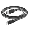 Kábel USB A - Micro USB Hoco 2,4A 1 m X69 fekete fehér - 1. kép