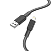 Lightning USB kábel Hoco 2,4A 1 m X69 fekete-fehér thumbnail