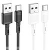 USB kábel A - C Hoco 3A 1 m fehér - 2. kép