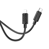 Kábel USB C - Lightning Hoco PD 2,4A 20W 1 m fekete - 0. kép