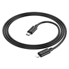Kábel USB C - Lightning Hoco PD 2,4A 20W 1 m fekete - 1. kép