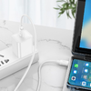 USB C - USB C kábel Hoco 3A 60W 1 m X96 fehér - 1. kép