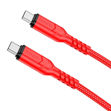 HOCO kábel Type C to Type C PD QC 3A 60W X59 1 m piros