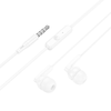 HOCO vezetékes fülhallgató Jack 3,5 mm mikrofonnal M121 fehér - 0. kép