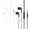 HOCO vezetékes fülhallgató Jack 3,5 mm mikrofonnal M121 fehér - 1. kép