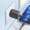 HOCO fali töltő Type C + Type C to Lightning kábel QC PD 20W N40 fekete - 3. kép