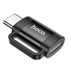 Adapter OTG USB C - Lightning Hoco 3A UA31E fekete - 0. kép