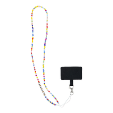 PIXIE telefon csuklópánt / hosszúság 68 cm (34 cm hurkolva) / nyakon - gyöngyök
