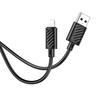 Lightning USB kábel USB A - Lightning Hoco 2,4A 1 m fekete - 0. kép
