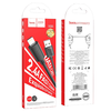 Lightning USB kábel USB A - Lightning Hoco 2,4A 1 m fekete - 3. kép