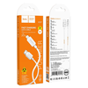 Lightning USB kábel Hoco 2,4A 1 m X107 fehér - 3. kép
