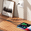 Kábel 3 az 1-ben USB A Lightning / Micro USB / USB C Hoco 2A X74 1 m fekete - 3. kép