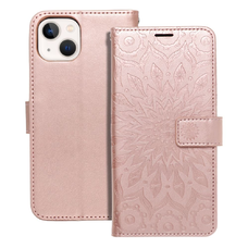 MEZZO fliptok iPhone 13 mandala rózsaarany tok