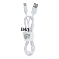 USB A - Type C 2.0 kábel C366 (csatlakozó hossza: 8 mm) 1 m fehér