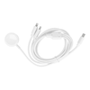Kábel 3 az 1-ben Type C to 2 x Lightning / Apple Watch 3W 2A C3168 1,2 m fehér - 0. kép