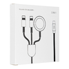 Kábel 3 az 1-ben Type C to 2 x Lightning / Apple Watch 3W 2A C3168 1,2 m fehér - 1. kép