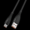 VEGER kábel USB A - Type C 2,4A V104 1,2 m fekete - 3. kép