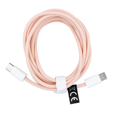 Kábel Type C to Type C PD QC3.0 3A 60W C263 2 m rózsaszín