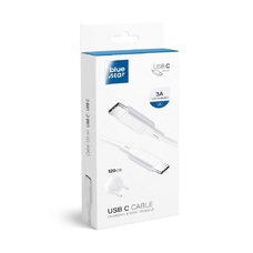 BLUE STAR Type-C USB kábel Type C - Type C PD 3A 1,2 m fehér