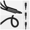 Kábel 3 az 1-ben Type C - Lightning / Type C / Micro USB 2,4A C171 1,2 m fekete - 1. kép