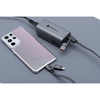 FORCELL F-ENERGY C241 4 az 1-ben kábel Type C / USB A Type C / Lightning QC PD 3A 60W 1 m króm - 4. kép