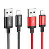 USB A - Lightning Hoco 2,4A 1 m X89 fekete kábel - 2. kép