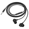 HOCO vezetékes fülhallgatók Jack 3,5 mm mikrofonnal M116 fekete - 1. kép