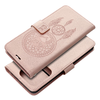 MEZZO fliptok Xiaomi Redmi Note 14 4G (GLOBAL - 164,84mm x 78,15mm x 8,16mm) álomfogó rózsa arany tok - 1. kép