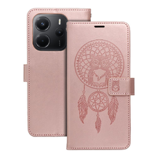 MEZZO flipové puzdro Xiaomi Redmi Note 14 4G (GLOBAL - 164,84mm x 78,15mm x 8,16mm) snový lapač ružovo-zlaté puzdro MEZZO flipové puzdro Xiaomi Redmi Note 14 4G (GLOBAL - 164,84mm x 78,15mm x 8,16mm) snový lapač ružovo-zlaté puzdro