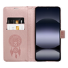 MEZZO fliptok Xiaomi Redmi Note 14 4G (GLOBAL - 164,84mm x 78,15mm x 8,16mm) álomfogó rózsa arany tok - 2. kép