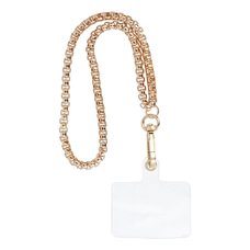 CHAIN #42 Telefoncsuklópánt, Telefontartó / kötél hossza 40 cm (20 cm a hurokban) / csuklón - arany