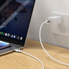 Cable USB C-USB C Hoco 3A 60W 1 m X108 fehér - 2. kép
