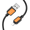 USB A - Lightning kábel Hoco 2,4A 1 m fekete - 0. kép