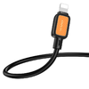 USB A - Lightning kábel Hoco 2,4A 1 m fekete - 1. kép