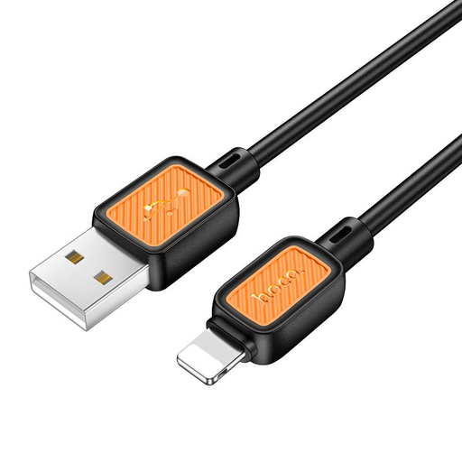 USB A - Lightning kábel Hoco 2,4A 1 m fekete